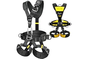DIJJIG Climbing belts, Thicken Professional Half Body Safety Belt Climbing Gear for Tree Climbing, Fire Rescue, Rappelling and Other Outdoor Adventure Activities