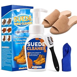 Halldeli Suede Shoe Cleaner, Premium Sneaker Cleaning Kit with Brush, Shoe Cleaner for White Sneaker, Suede, Leather (6.76flo