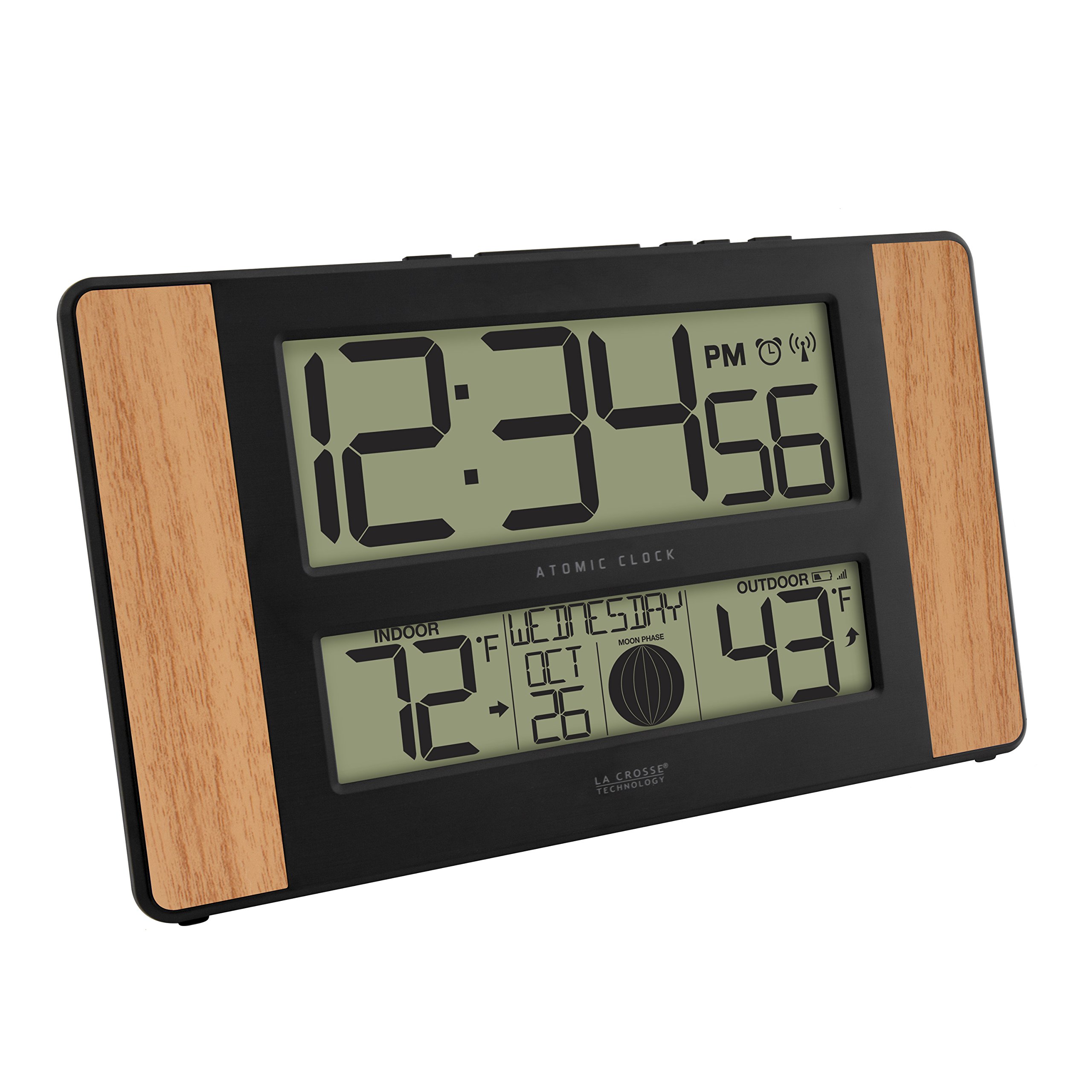 La Crosse Technology 5131417 Atomic Digital Clock with Outdoor