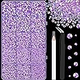 16000Pcs Resin Jelly Rhinestones with Tweezers for Crafting, Lavender Purple AB 2-6mm Mixed Sizes Flatback Gems, Bedazzling Crystal for DIY Crafts Clothing Tumblers Mugs Shoes Fabric Nail Art