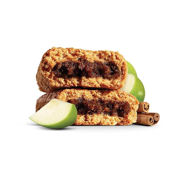 NATURE’S BAKERY WHOLE WHEAT FIG BARS, APPLE CINNAMON, REAL FRUIT, VEGAN, NON-GMO, SNACK BAR, 1 BOX WITH 12 TWIN PACKS (12 TWIN PACKS)