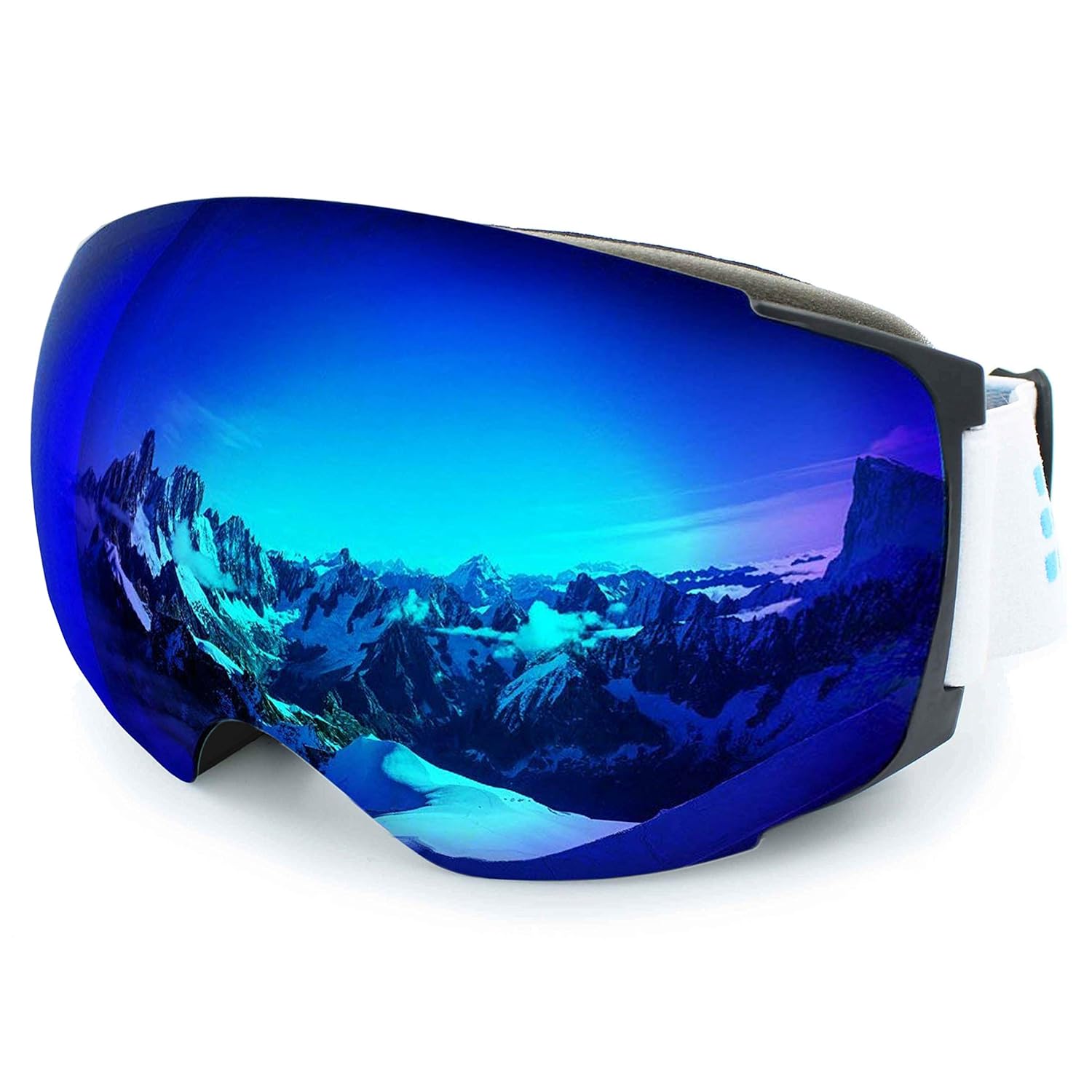G4Free Ski Snowboard Goggles Over Glasses for Men Women