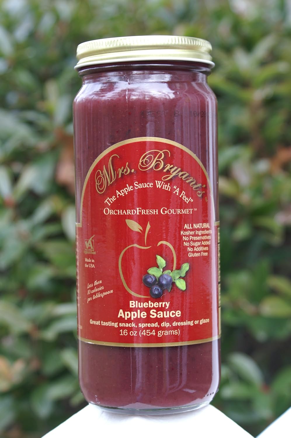 Blueberry Apple Sauce 2 Pack All Natural No Sugar Added Mrs. Bryant