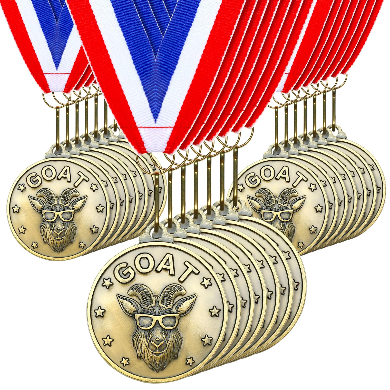 Remuuly 30-60 Pcs Greatest of All Time Medals Value Package 3D Goat ...