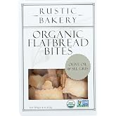 Rustic Bakery, Flatbread Bites Olive Oil Sel Gris Organic, 4 Ounce