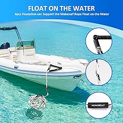 MUMUBOAT Wakesurf Rope with Handle, 25ft Adjustable