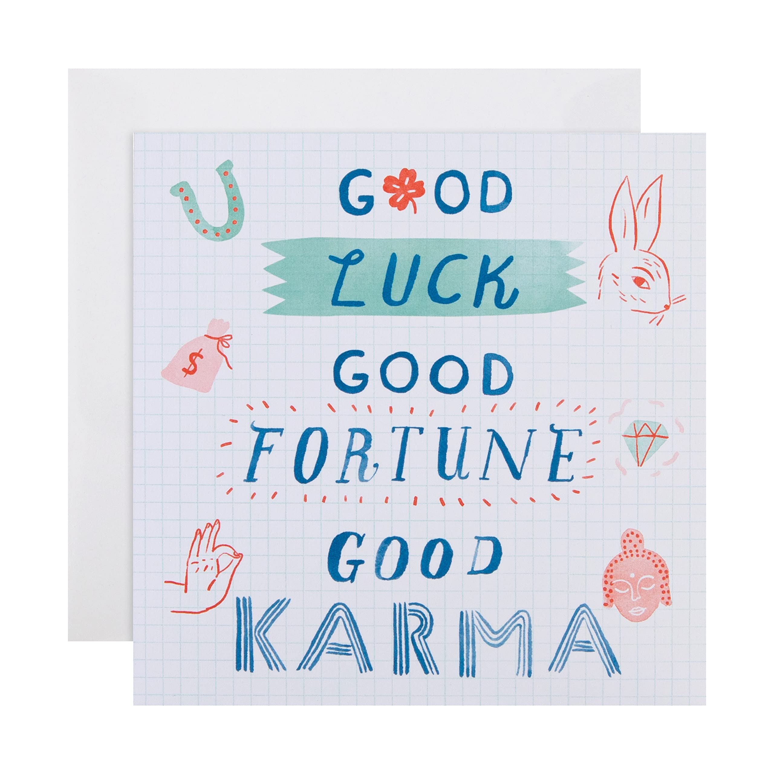 Hallmark Good Luck Card - Contemporary Text Design