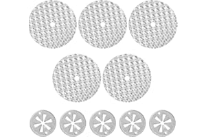 Amaezorx 5 Sets Car Heat Shield Repair Kit with 52mm Plates & 30mm Clamps - Compatible with N90335004, Universal Heat Insulat