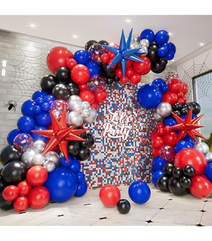 Décorations Anniversaire Ballon, Ballons De Baudruche Gonflable Spider-Man, Décorations De Fête De Super-héros Ballon En Aluminium Avengers,pour Les Fêtes D'anniversaire, Theme Party, 55cm X 63cm