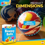 SOL 35pk Small Bouncy Balls 22mm Party Bag Fillers Kids Toys Multicolor view 2