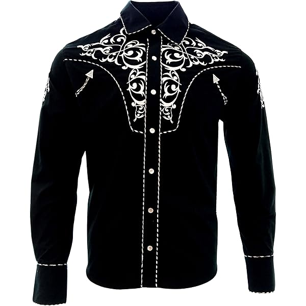 Amazon.com: El General Cowboy Shirt Camisa Vaquera Western