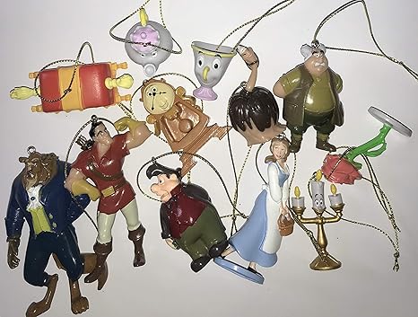 Addobbi Decorazioni Natalizie Disney.Carl 12 X Disney La Bella E La Bestia Palline Per Albero Di Natale Decorazioni Ornamenti Figure Amazon It Casa E Cucina