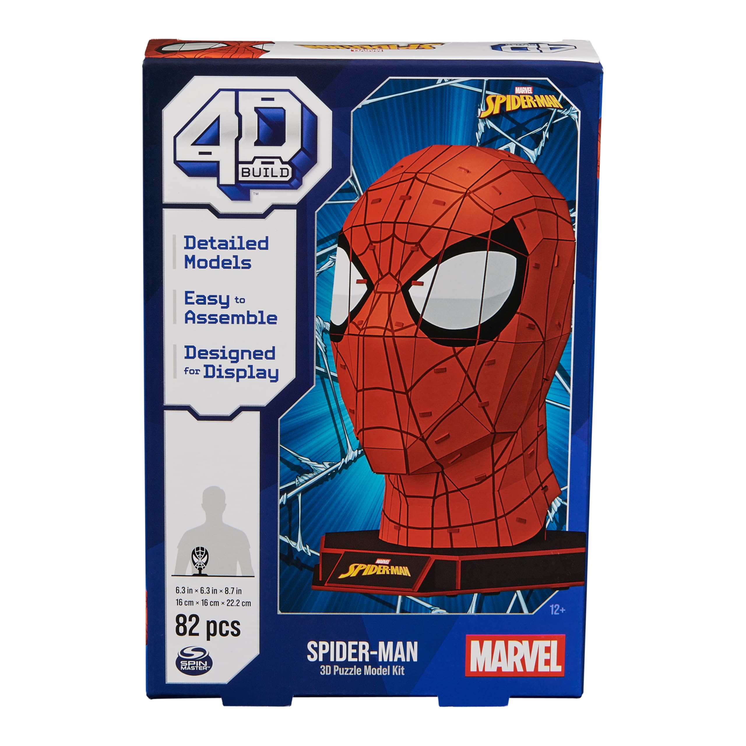 University Games U08654 Spiderman 3D Puzzle, One Size, Red
