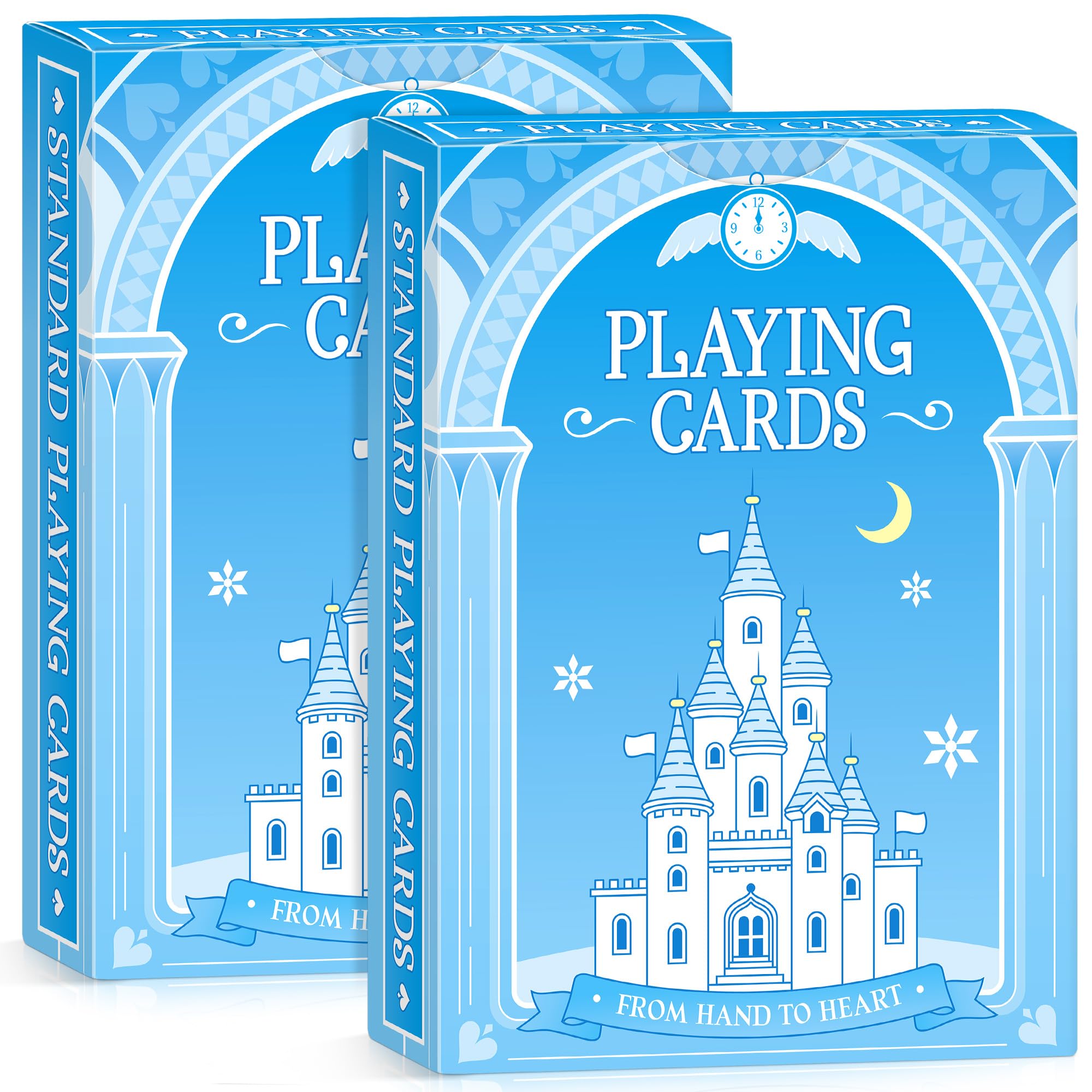 Playing Cards 2 Pack Castle Themed Playing Cards Deck of Cards Standard Poker Cards Set for Family Game Night Table Card Games Blackjack Themed Party Gift for Birthday Christmas Stocking Stuffers