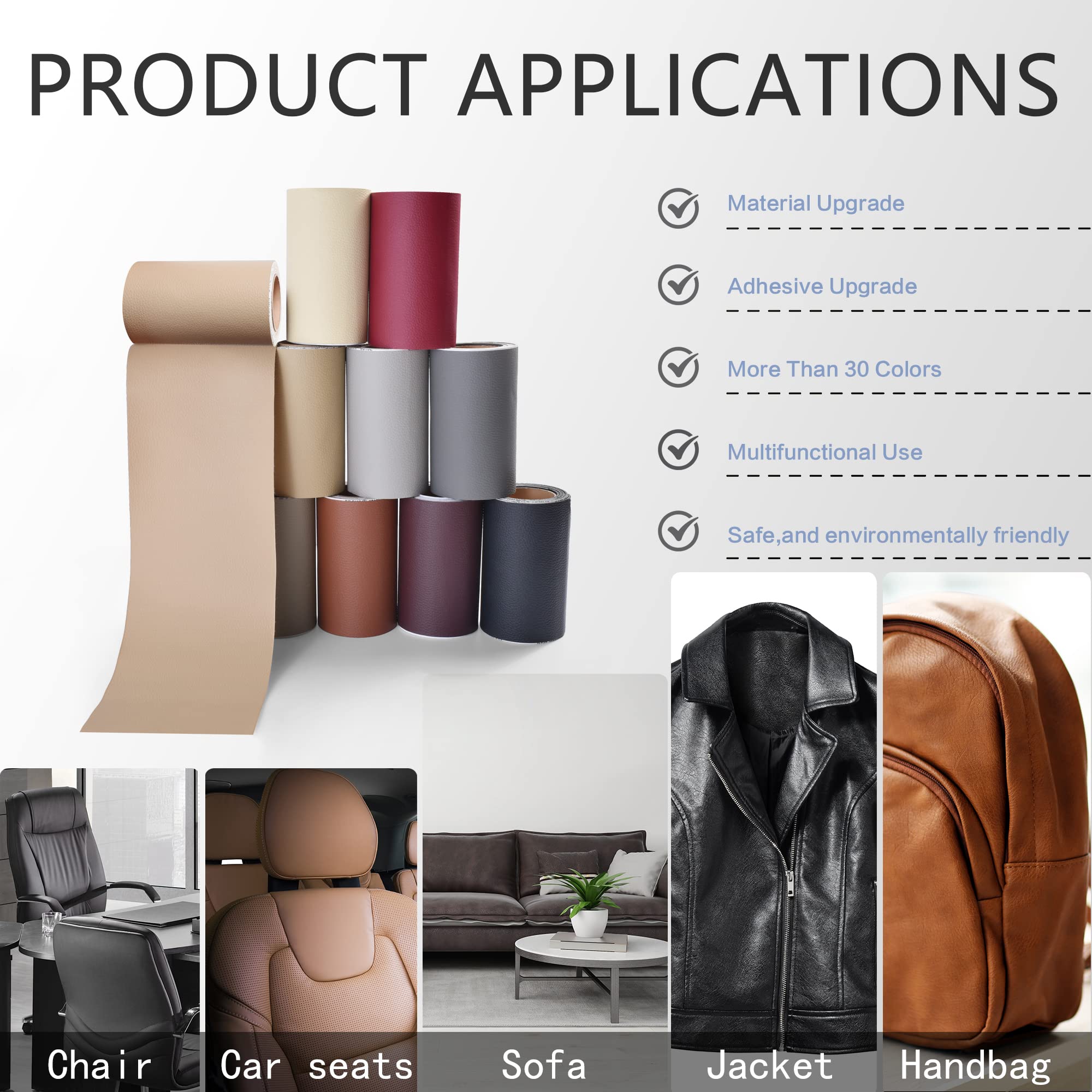 YAFLC Leather Repair Patch for Furniture, 4