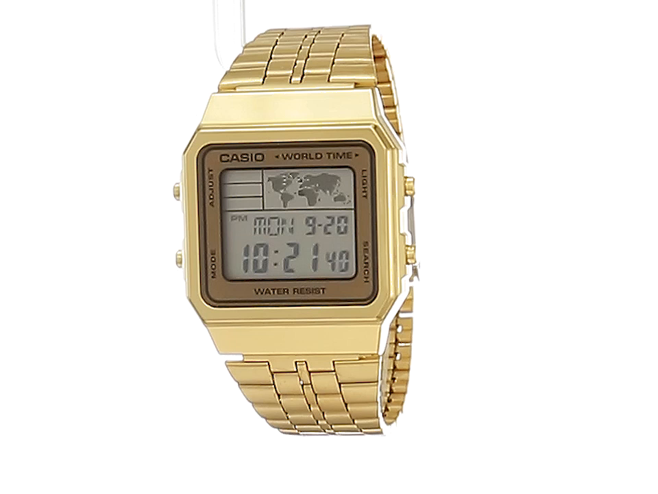casio world time metal