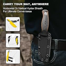 Kizer Polaris Fixed Blade Knife, 4.23" AEB-L Steel