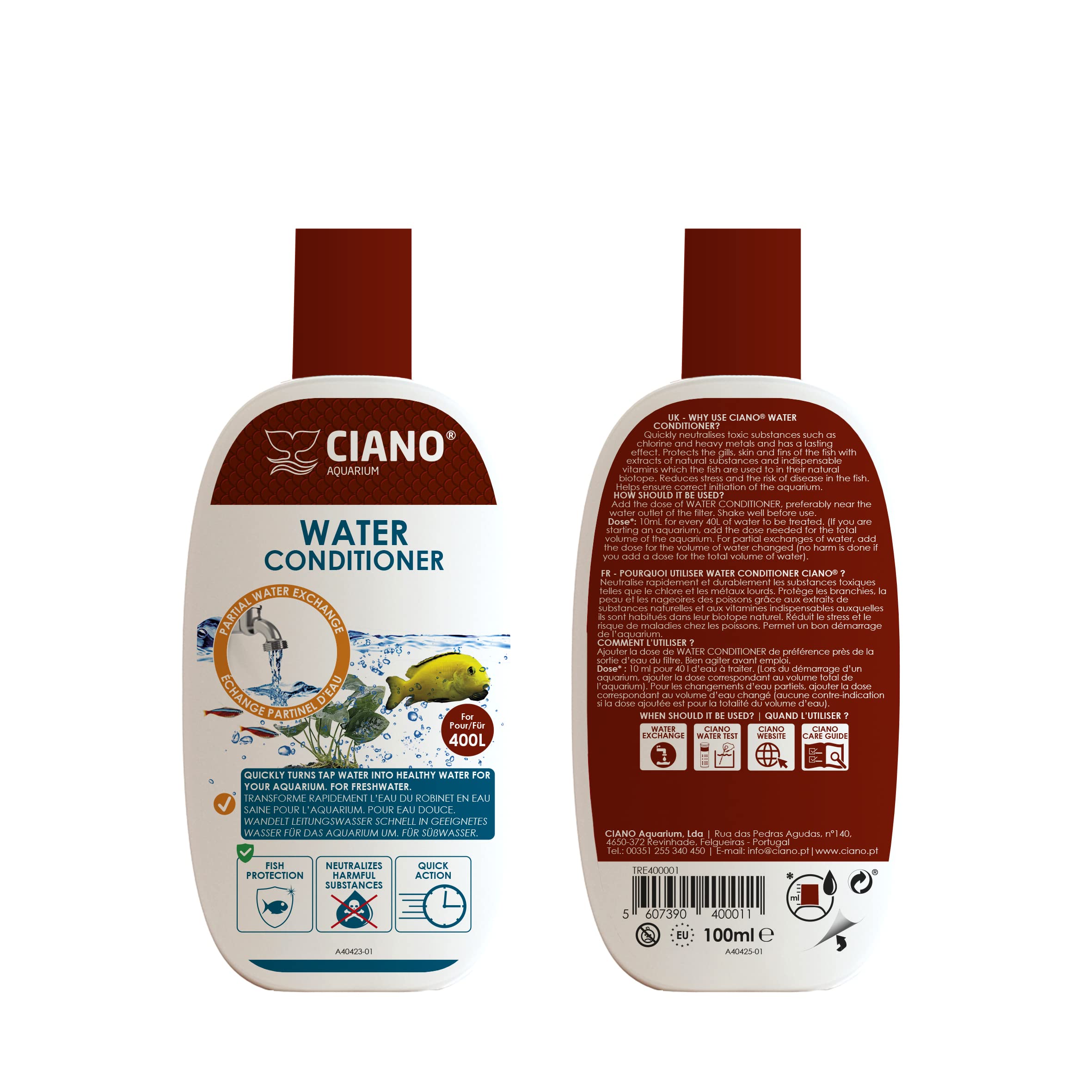 CIANO Aquarium Water Treatment Conditioner Dechlorinator 100ml