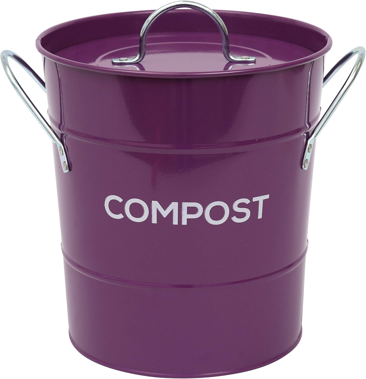 Metal Kitchen Compost Caddy Composting Bin for Food Waste Recycling
