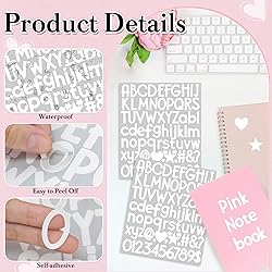 12 Sheets Letter Stickers 900 Alphabet Stickers