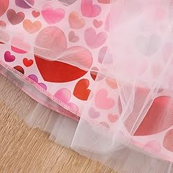 Toddler Girl Heart Tulle Tutu Girl Summer Pink Love