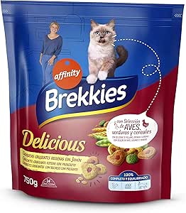 Brekkies - Brekkies Delicious - Comida para gatos - 750 g ...