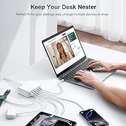 USB C Fast Charger, 150W 6 Port Desktop PD GaN Fast