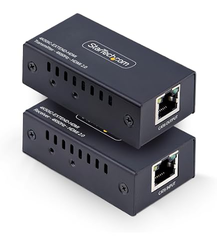 StarTech 4-poorts USB 3.0 Extender Over Ethernet – Tot 100m Via Cat6a/Cat7/Cat8, Met Power Over Cable, TAA