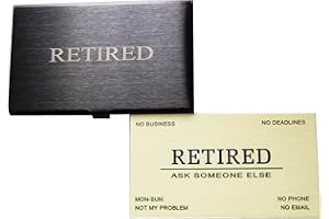 RXBC2011 Retired Business Cards (Pack of 50, Cream Card) With Stainless Steel Case