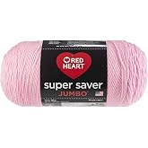 Coats Yarn E302B.0373 Red Heart Super Saver Jumbo Yarn, Petal Pink