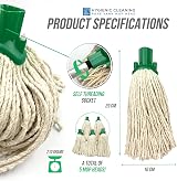 TDBS Mop Heads Replacement Colour Coded Self Threading 5 Pack Green No.12 PY view 3