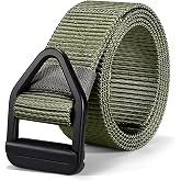 JASGOOD Tactical Heavy Duty Reinforced Nylon Belt for Men Adjustable Military Webbing Belt Strap with Metal Buckle