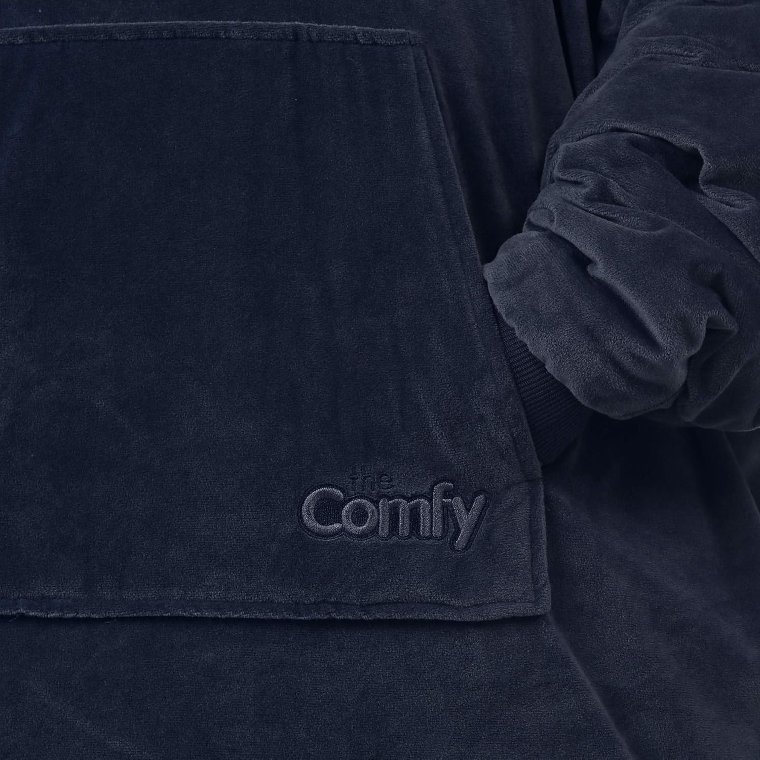 THE COMFY Original | Oversized Microfiber & Sherpa Wearable Blanket, Seen On Shark Tank, One Size Fits All Blue: Home & Kitchen