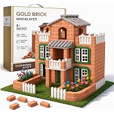 ROHSCE Brick and Mortar Construction Set, DIY Building Blocks for Kids Ages 6+, STEM Construction Kit, Versatile Creative Play, Great Birthday Gift