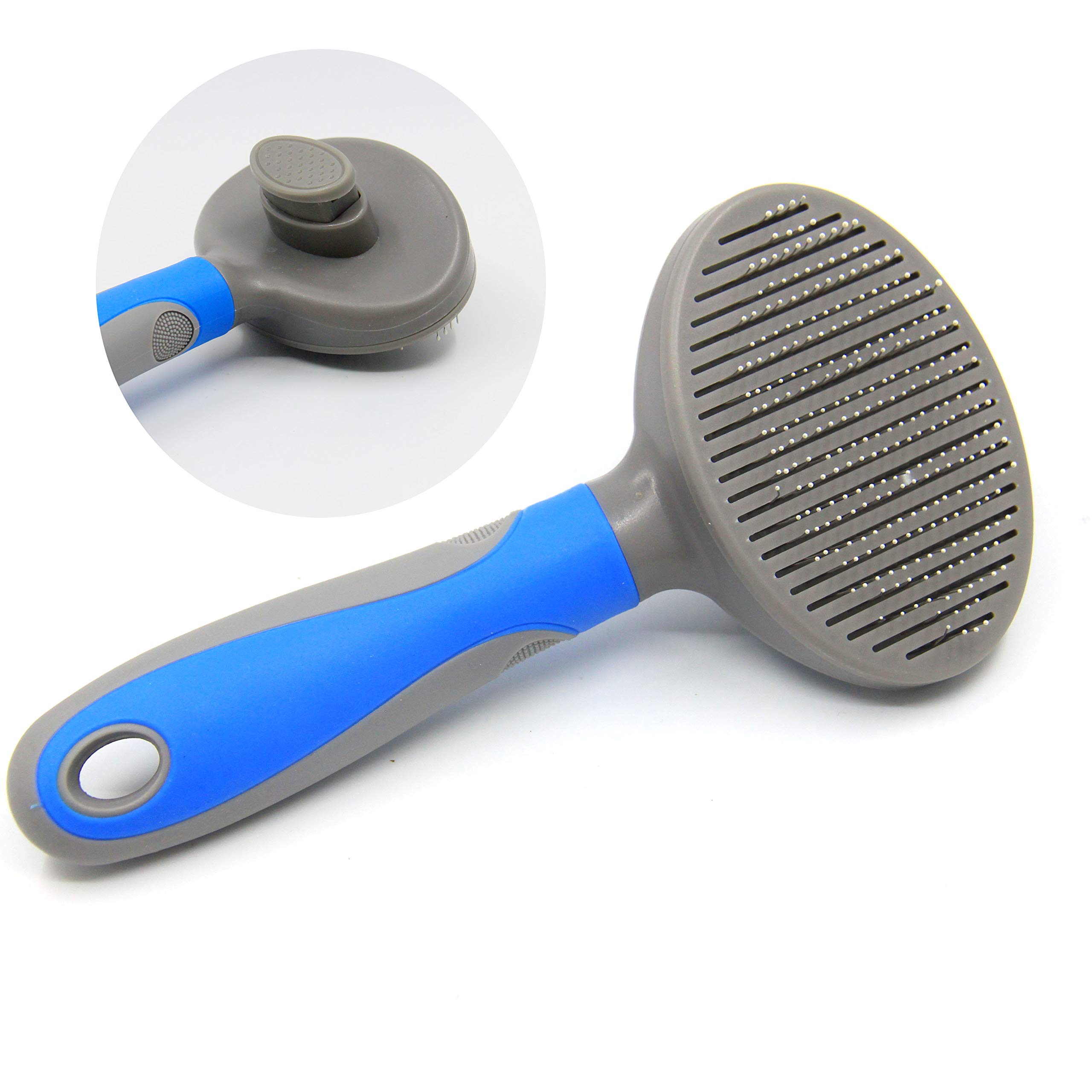 YAVO-EU Pet Hair Comb Dog Grooming Remover Pet Undercoat Rake, Professional Comb Tool Kit Pet Hair Stripping Tool Dogs and Cats (blue)