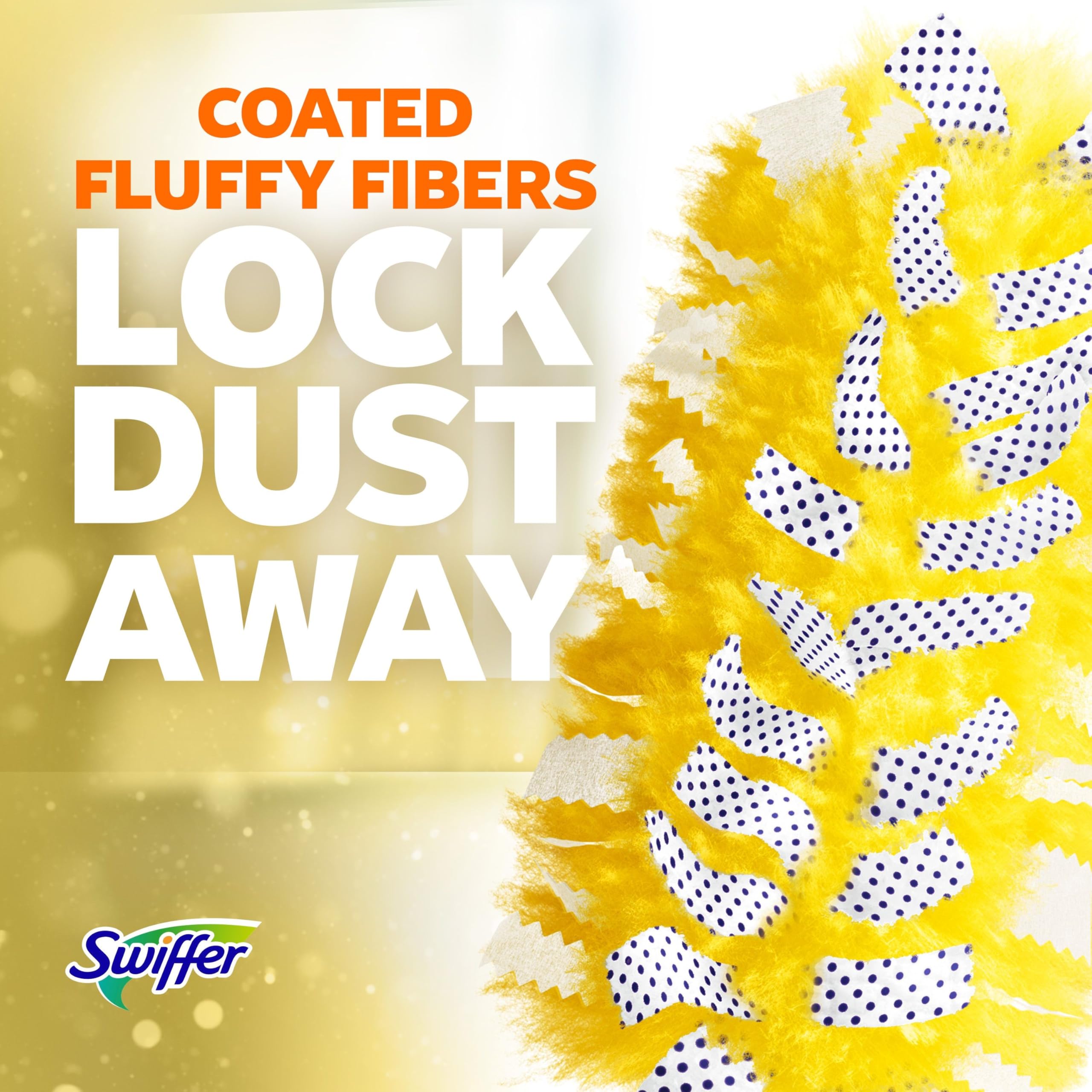 Swiffer Duster Heavy Duty 3 ft Extendable Handle Starter Kit with 3 Refills