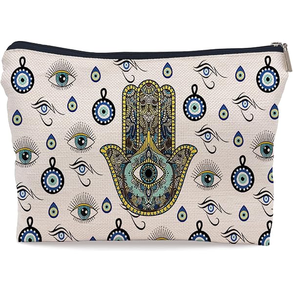 Evil Eye Make-up-Tasche - Inspiriertes Geschenk Für Frauen, Wasserdicht & Großzügig