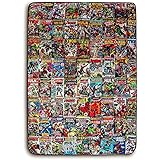 Marvel Comics Oversized Fleece Throw Blanket With Spider-Man, Captain America, Black Panther, More | Superhero Geeky Home Dec