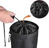 Vicloon Peg Bag Black Large Clothespin Bag with Draw Cord and Hook view 5