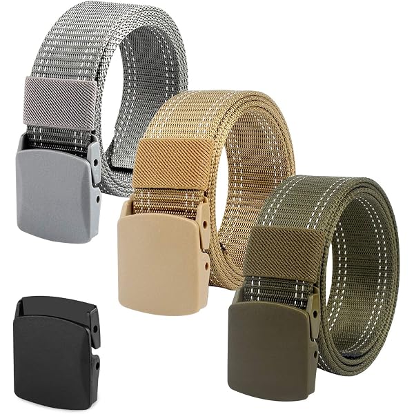 Nylon Golf Belt,3 Pack Canvas Golf Belt Alloy Buckle Belt  display picture 1