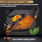 RELIAGINT TV Aerial Cable 0.5m 75 Ohm Coaxial Lead IEC 9.5mm Right-Angle view 5