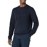 Amazon Essentials Men's Long-Sleeve Soft Touch Waffle Stitch Crewneck Sweater