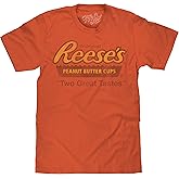 Tee Luv Men's Big and Tall Reese's T-Shirt - Reeses Two Great Tastes Candy Shirt