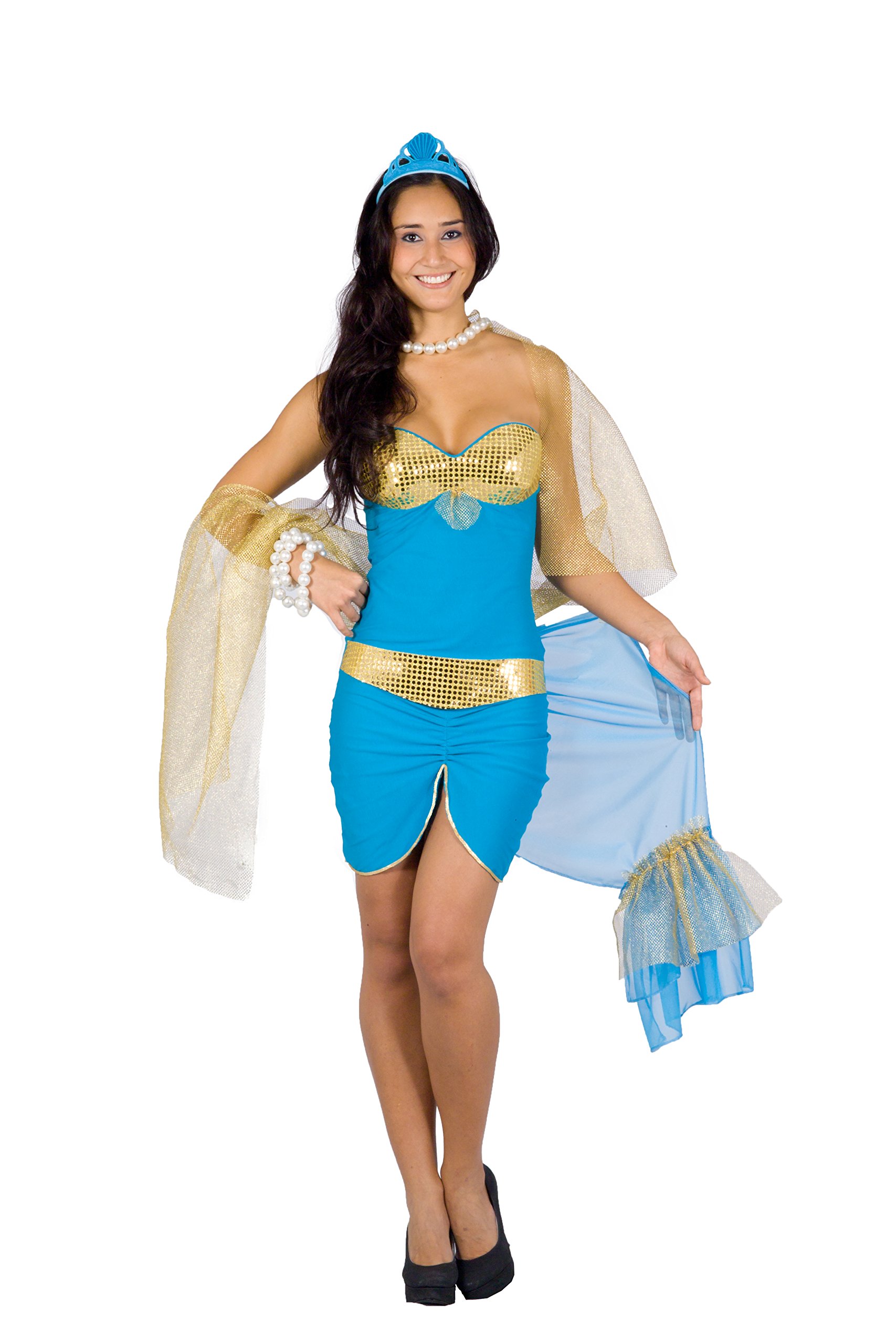 Ciao Fiori Paolo 26435.S Women's Mermaid Costume Adult Size S Taglia 42-44 turquoise