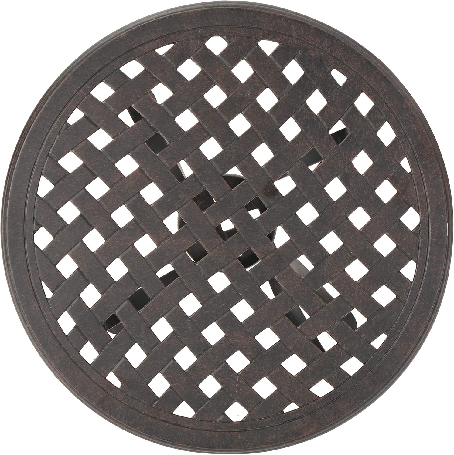Christopher Knight Home Lola Outdoor 19" Cast Aluminum Side Table, Bronze Finished : Garden & Outdoor