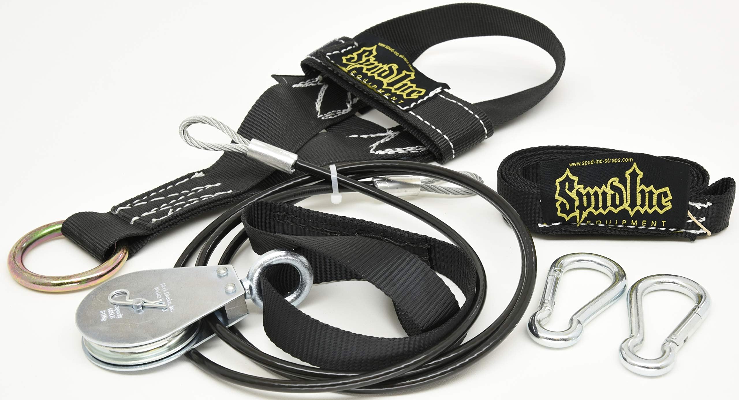 Spud Low Econo Pulley Seated Row Machine Cable Attachment for Use with Olympic Plates