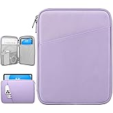 Dadanism 9-11 Inch Tablet Sleeve Bag Carrying Case for iPad (A16) 11th Gen 11", iPad 10th Gen 10.9" Air 5/4, i-Pad Air/Pro 11", i-Pad 9/8/7th, Galaxy Tab A9+ Plus 11", Remarkable 2 10.3", Grey Purple