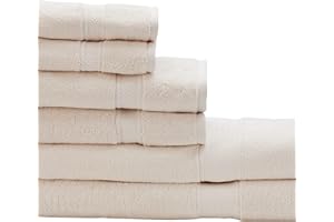 Red Land Cotton | Bath Sheet Sets | American Made 100% Cotton | Bath Towels for Bathroom | Fluffy Bath Towels | Bath Sheet Towels | Soft Towels | Bathroom Sets | Natural