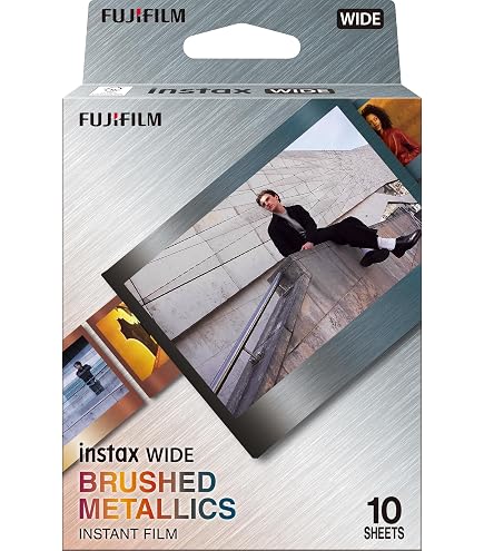 Fujifilm INSTAX Wide Camera Films + Frame Stickers + Microfiber Cloth (100 Films)