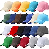 25 Pack Boys Girls Cotton Baseball Hat Sport Ball Cap Plain Baseball Cap Blank Baseball Hats for Kids Summer Sports